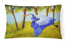 Load image into Gallery viewer, Fyling Heron by Ferris Hotard Canvas Fabric Decorative Pillow