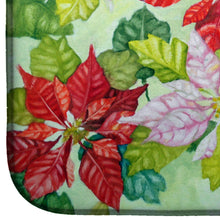 Load image into Gallery viewer, Poinsettias by Ferris Hotard Dish Drying Mat – Absorbent, Artistic Kitchen Essentials