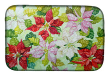 Load image into Gallery viewer, Poinsettias by Ferris Hotard Dish Drying Mat – Absorbent, Artistic Kitchen Essentials