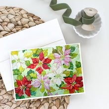 Load image into Gallery viewer, Poinsettias by Ferris Hotard Greeting Cards -  Blank Note Cards – 8-Pack of Artist-Designed Cards with Envelopes
