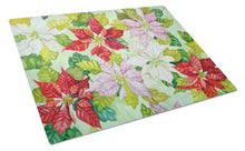 Load image into Gallery viewer, Poinsettias by Ferris Hotard Glass Cutting Boards – Durable, Decorative Kitchen Art Large