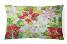 Load image into Gallery viewer, Poinsettias by Ferris Hotard Canvas Fabric Decorative Pillow