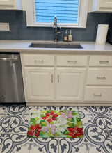 Load image into Gallery viewer, Poinsettias by Ferris Hotard Machine Washable Memory Foam Mat