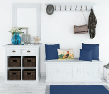 Load image into Gallery viewer, Chicken and Rooster by Ferris Hotard Canvas Fabric Decorative Pillow