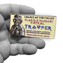 Load image into Gallery viewer, BL2-009B FHP Florida Highway Patrol State Police Zombie License Plate Challenge Coin