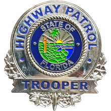 Load image into Gallery viewer, BL16-009 FHP Florida Highway Patrol Trooper Thin Blue Line Police Challenge Coin