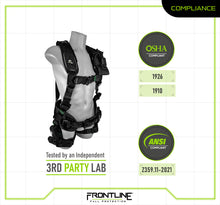 Load image into Gallery viewer, Frontline 250CTB Elite Construction Harness Aluminum Hardware and Suspension Trauma Straps S