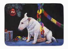 Load image into Gallery viewer, Bull Terrier under the Christmas Tree Machine Washable Memory Foam Mat FMF0012RUG