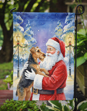 Load image into Gallery viewer, Airedale Terrier with Santa Claus Garden Flag