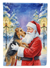 Load image into Gallery viewer, Airedale Terrier with Santa Claus Garden Flag