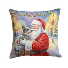 Load image into Gallery viewer, Australian Cattle Dog with Santa Claus Throw Pillow