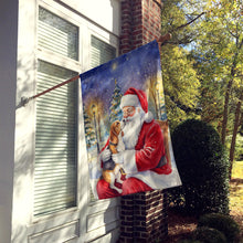 Load image into Gallery viewer, Beagle with Santa Claus House Flag