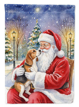 Load image into Gallery viewer, Beagle with Santa Claus Garden Flag