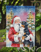 Load image into Gallery viewer, Bernese Mountain Dog with Santa Claus Garden Flag