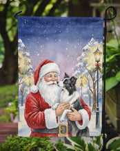 Load image into Gallery viewer, Border Collie with Santa Claus Garden Flag