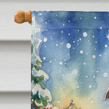Load image into Gallery viewer, Borzoi/ with Santa Claus House Flag