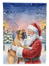 Load image into Gallery viewer, Boxer with Santa Claus House Flag