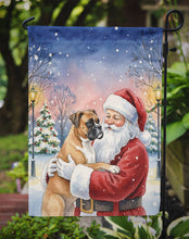 Load image into Gallery viewer, Boxer with Santa Claus Garden Flag