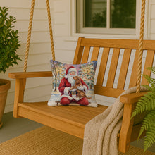 Load image into Gallery viewer, Boykin Spaniel with Santa Claus Throw Pillow