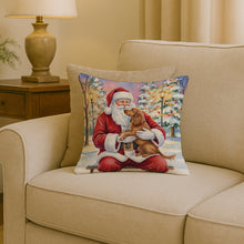 Load image into Gallery viewer, Boykin Spaniel with Santa Claus Throw Pillow