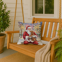 Load image into Gallery viewer, Boykin Spaniel with Santa Claus Throw Pillow