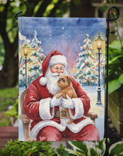 Load image into Gallery viewer, Brussels Griffon with Santa Claus Garden Flag
