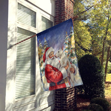 Load image into Gallery viewer, Bull Terrier with Santa Claus House Flag