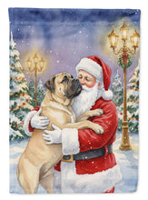 Load image into Gallery viewer, Bullmastiff with Santa Claus House Flag
