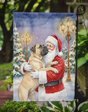 Load image into Gallery viewer, Bullmastiff with Santa Claus Garden Flag