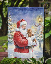 Load image into Gallery viewer, Cavalier Spaniel with Santa Claus Garden Flag