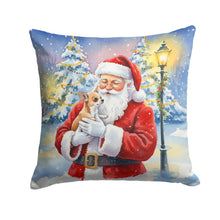 Load image into Gallery viewer, Chihuahua with Santa Claus Throw Pillow