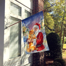 Load image into Gallery viewer, Chow Chow with Santa Claus House Flag