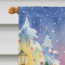 Load image into Gallery viewer, Chow Chow with Santa Claus House Flag