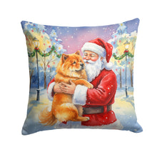 Load image into Gallery viewer, Chow Chow with Santa Claus Throw Pillow