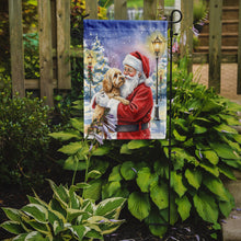 Load image into Gallery viewer, Cockapoo with Santa Claus Garden Flag