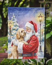 Load image into Gallery viewer, Cockapoo with Santa Claus Garden Flag