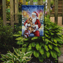 Load image into Gallery viewer, Cocker Spaniel with Santa Claus Garden Flag