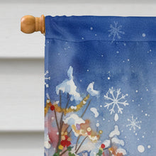 Load image into Gallery viewer, Collie with Santa Claus House Flag