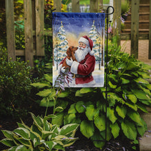 Load image into Gallery viewer, Dachshund with Santa Claus Garden Flag