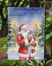 Load image into Gallery viewer, Dalmatian with Santa Claus Garden Flag