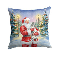 Load image into Gallery viewer, Dalmatian with Santa Claus Throw Pillow
