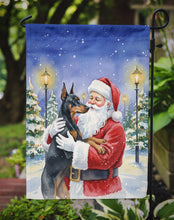 Load image into Gallery viewer, Doberman Pinscher with Santa Claus Garden Flag