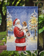 Load image into Gallery viewer, English Setter with Santa Claus Garden Flag