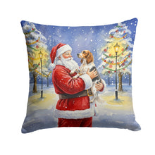 Load image into Gallery viewer, English Setter with Santa Claus Throw Pillow