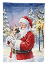 Load image into Gallery viewer, French Bulldog with Santa Claus Garden Flag
