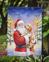 Load image into Gallery viewer, Goldendoodle with Santa Claus Garden Flag