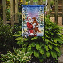 Load image into Gallery viewer, Irish Setter with Santa Claus Garden Flag
