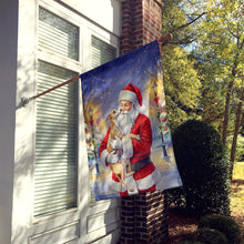 Load image into Gallery viewer, Italian Greyhound with Santa Claus House Flag