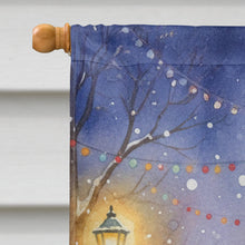 Load image into Gallery viewer, Italian Greyhound with Santa Claus House Flag