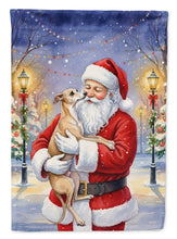 Load image into Gallery viewer, Italian Greyhound with Santa Claus House Flag